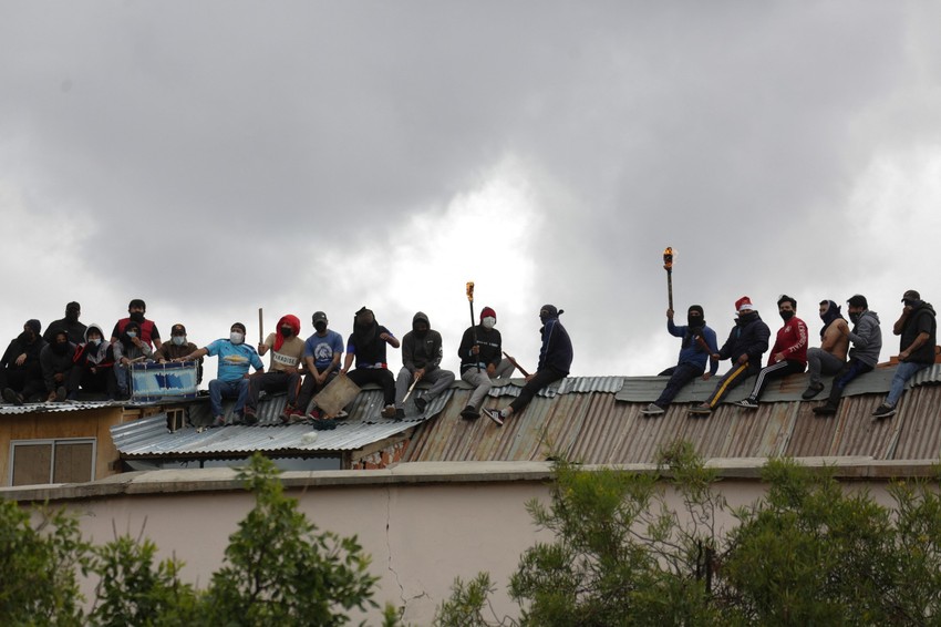 Protest zatvorenika San Pedra u La Pazu, Bolivija, u decembru 2022.