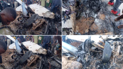 Helicopter crashes in Lagos