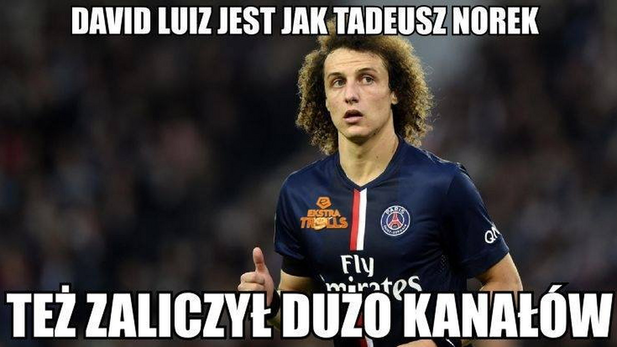 David Luiz bezlitośnie wyśmiany przez internautów - memy po meczu