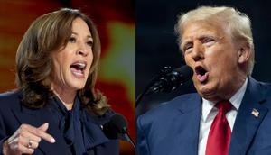 In the final stretch of the presidential campaign, Vice President Kamala Harris and former President Donald Trump are making their final pitch to undecided voters.Robert Gauthier/Los Angeles Times via Getty Images; Rebecca Noble/Getty Images