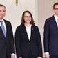 Premier Mateusz Morawiecki, minister finansów Magdalena Rzeczkowska i prezydent Andrzej Duda