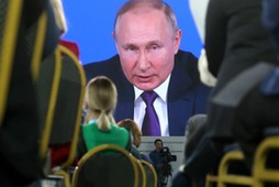 Władimir Putin na 17 corocznej konferencji prasowej