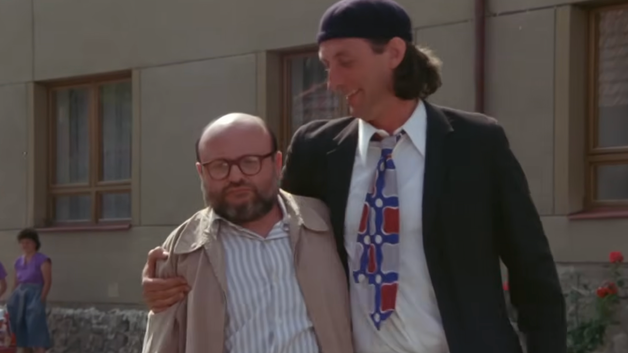 Arnošt Goldflam a Bolek Polívka vo filme Dědictví.