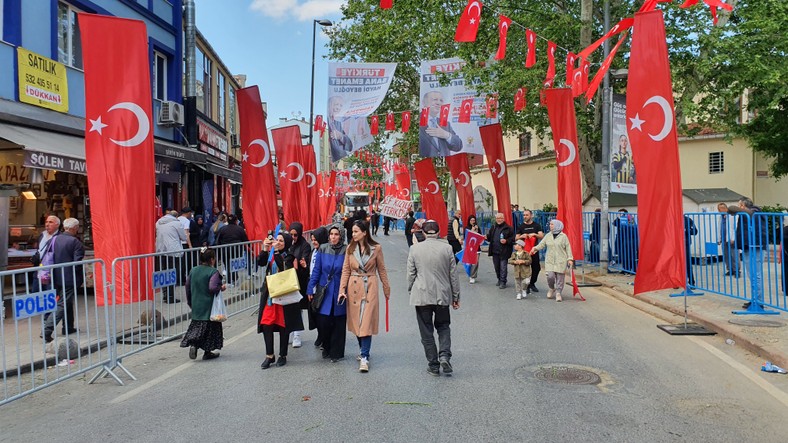 Kasimpasa chwilę przed spotkaniem mieszkańców z Erdoganem