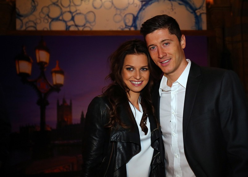 Robert Lewandowski i Anna Stachurska