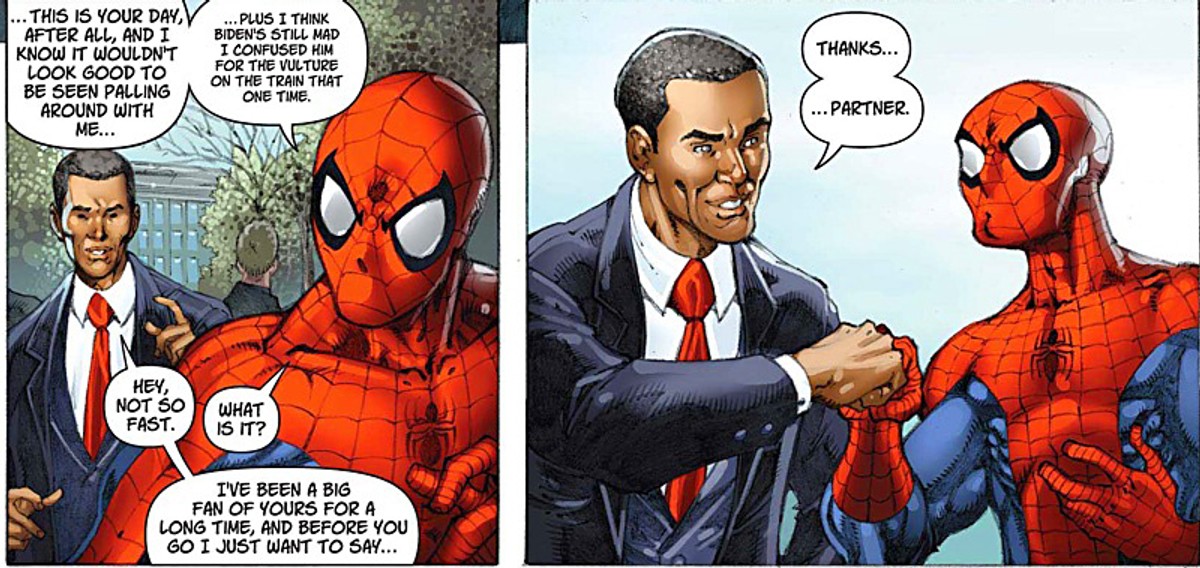 Spiderman uratował życie Obamy