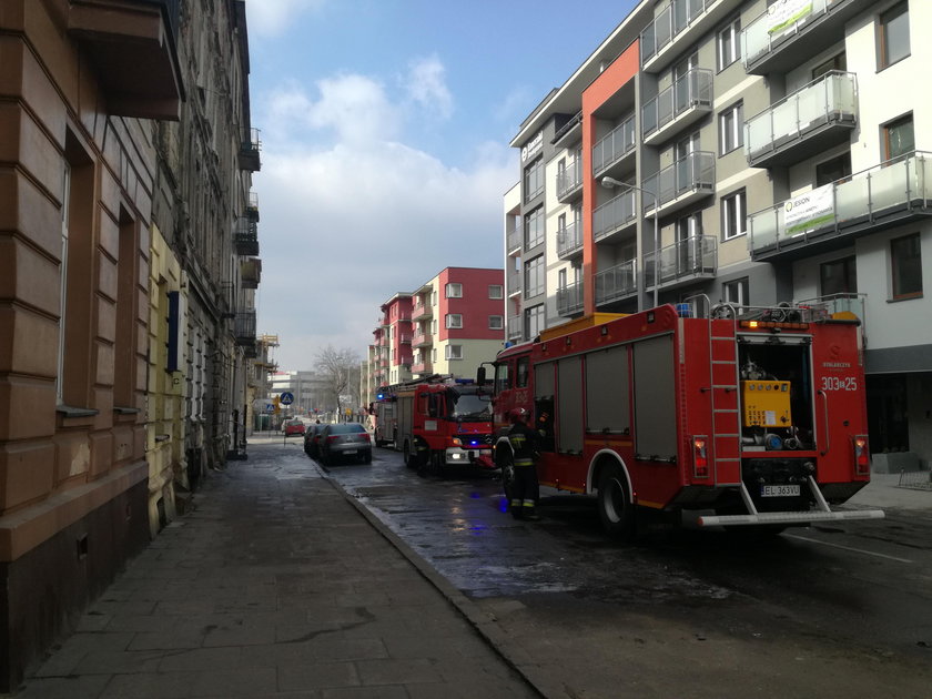 Pożar przy Struga. Dwie osoby wyszły z poparzeniami, nie udało się uratować papugi