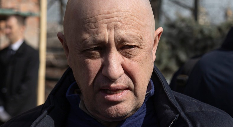 Yevgeny Prigozhin, the owner of the Wagner Group military company, on April 8, 2023.AP Photo