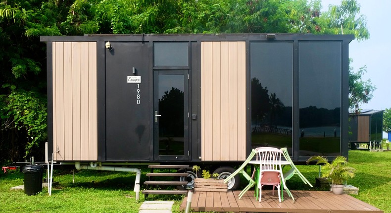 The tiny home the author stayed in was just 139 square feet — slightly smaller than a standard US parking space.Erin Liam