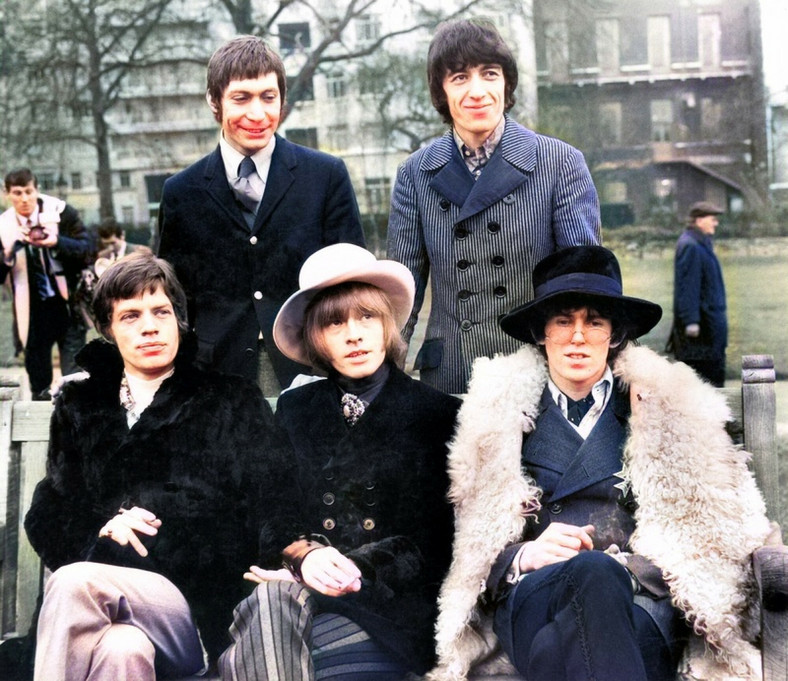 The Rolling Stones w Green Park w Londynie w 1967 r. 