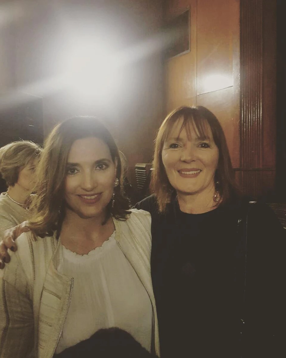 Milica Milša sa udovicom Danila Lazovića