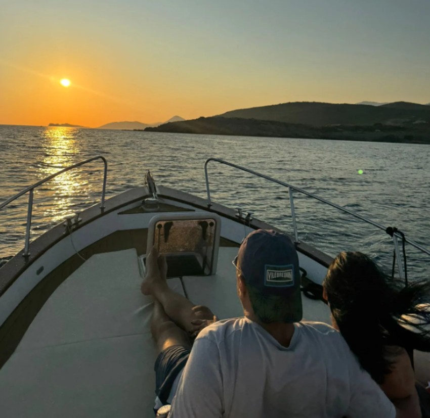 Bojana Rajić sa mužem na jahti