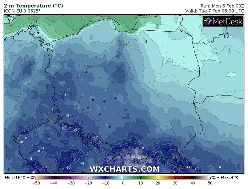 Temperatura nad ranem spadnie nawet poniżej -10 st. C