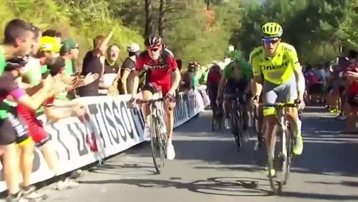 Na premii górskiej 2. kategorii na Alto de Vivero podczas 12. etapu Vuelty a Espana do Bilbao, na atak zdecydował się Alberto Contador. Kolarz Tinkoff został doścignięty, a niespodziewanym zwycięzcą został Belg Jens Keukeleire z grupy Orica.