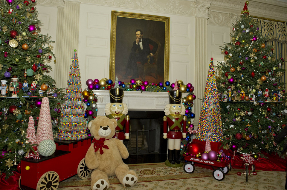 Świąteczne dekoracje w Białym Domu w 2015 r.