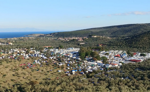 Obóz Moria na wyspie Lesbos