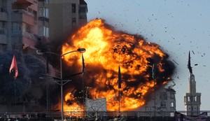 Izraelski napad na zgradu u predgrađu Bejruta, ilustracija