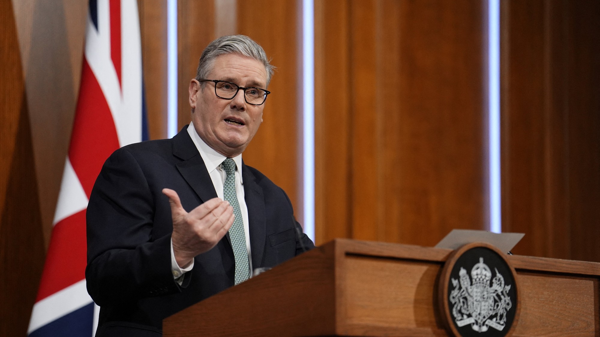 Britský premiér Starmer predniesol vyhlásenie v Londýne