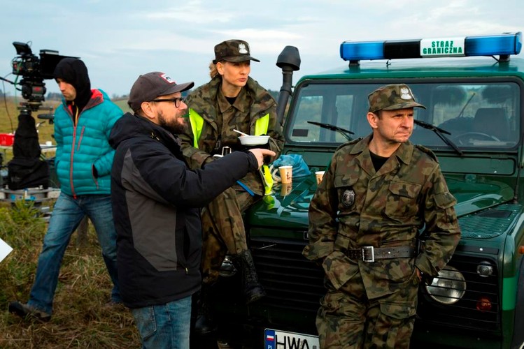 Zdjęcie z planu serialu HBO 'Wataha'