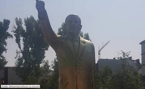 Niemcy: Złoty pomnik Erdogana usunięty. Powołano się na względy bezpieczeństwa