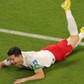 Robert Lewandowski podczas meczu z Arabią Saudyjską