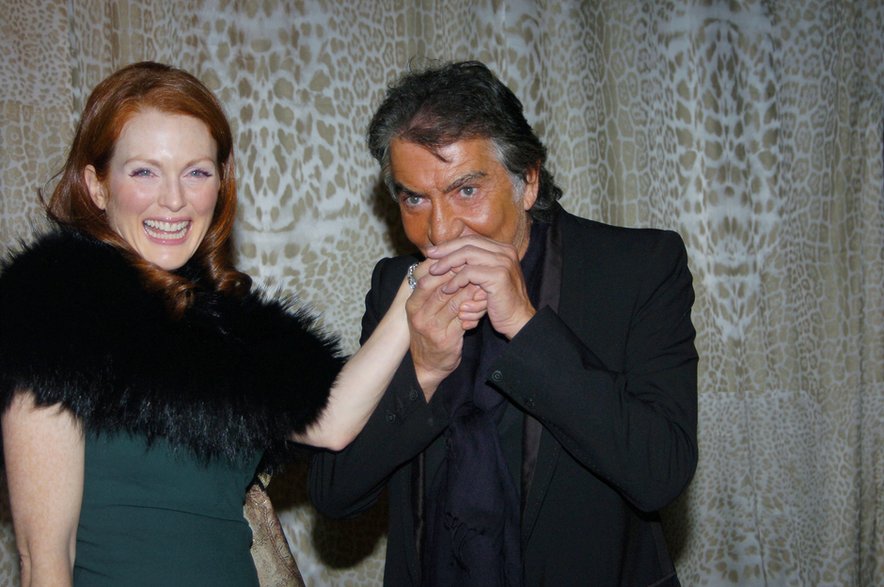 Roberto Cavalli i Julianne Moore