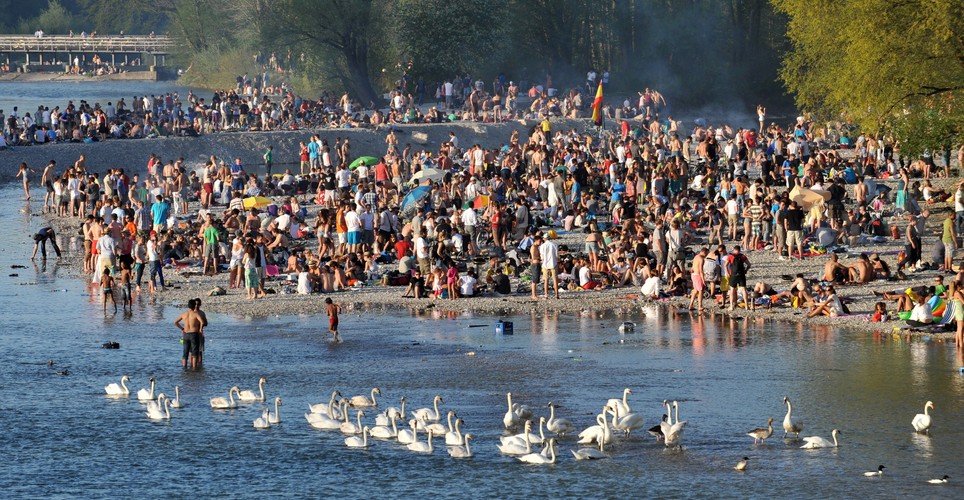 Tłum na plaży