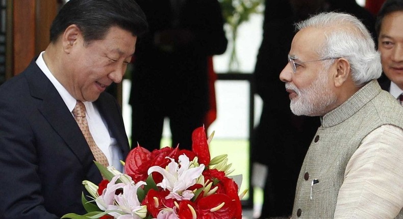 China's leader, Xi Jinping, with Indian Prime Minister Narendra Modi.REUTERS/Amit Dave