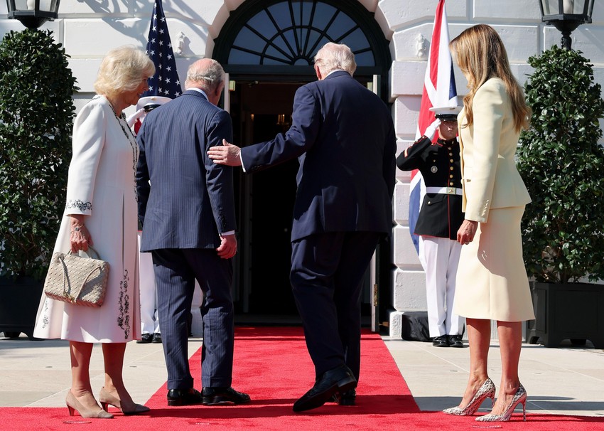 Melanija i Donald Tramp dočekali Čarlsa i Kamilu