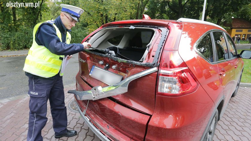 Wypadek na al. Wojska Polskiego w Olsztynie