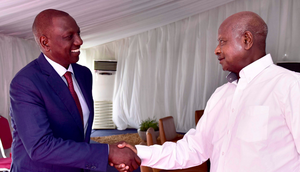 President William Ruto and Uganda's President Yoweri Museveni during a past meeting