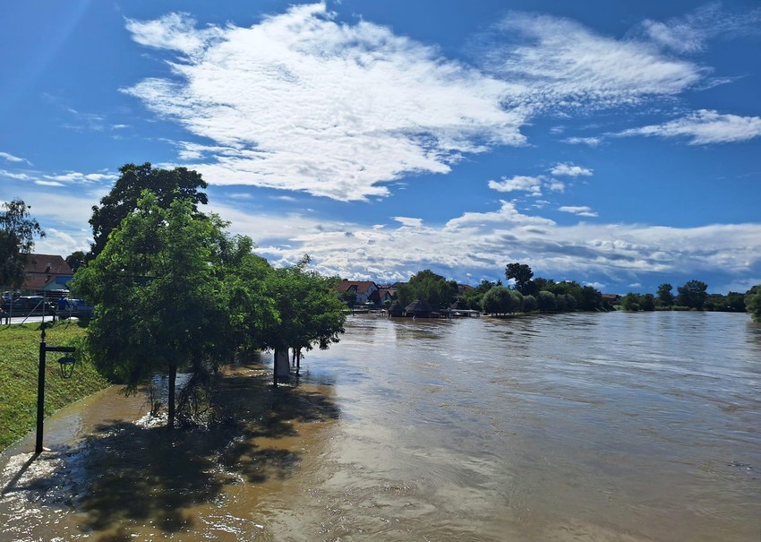 Poplave u Hrvatskoj - Mursko Središće 6. avgusta