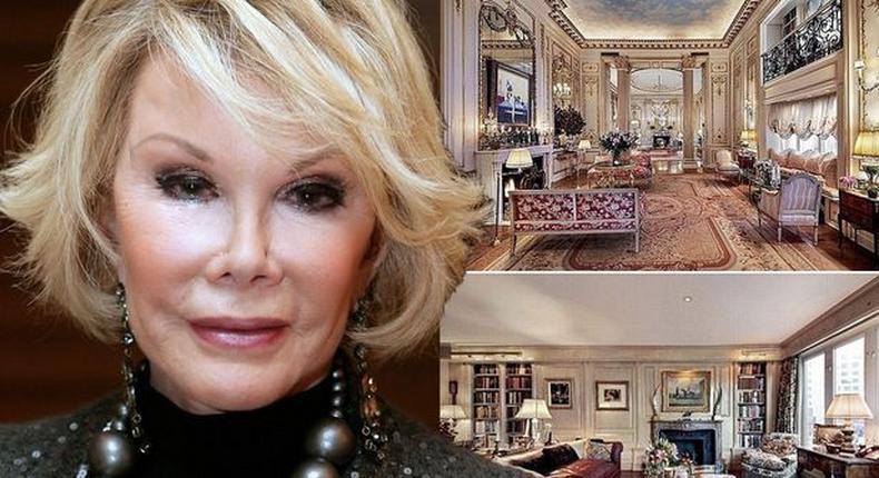 Joan River and her home