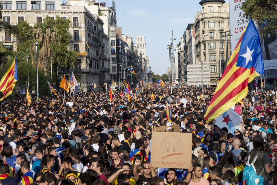 SPAIN CATALONIA REFERENDUM AFTERMATH (Catalonia general strike and demonstarations)