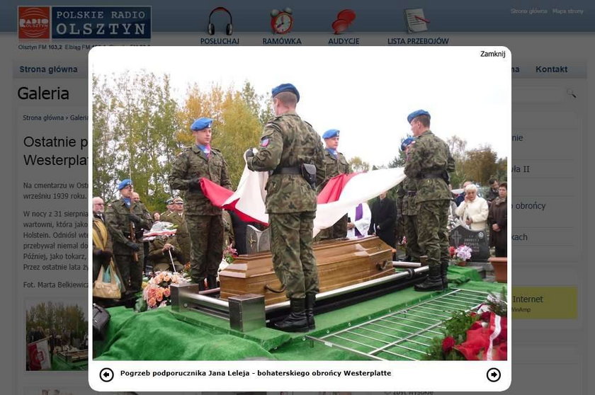 Pogrzeb obrońcy Westerplatte