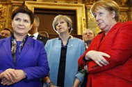 Leaders visit Saint John's Co-Cathedral during a break in the European Union leaders summit in Malta