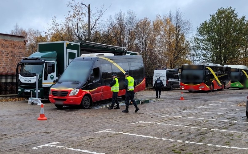 Kontrole autobusów miejskich w Zgierzu