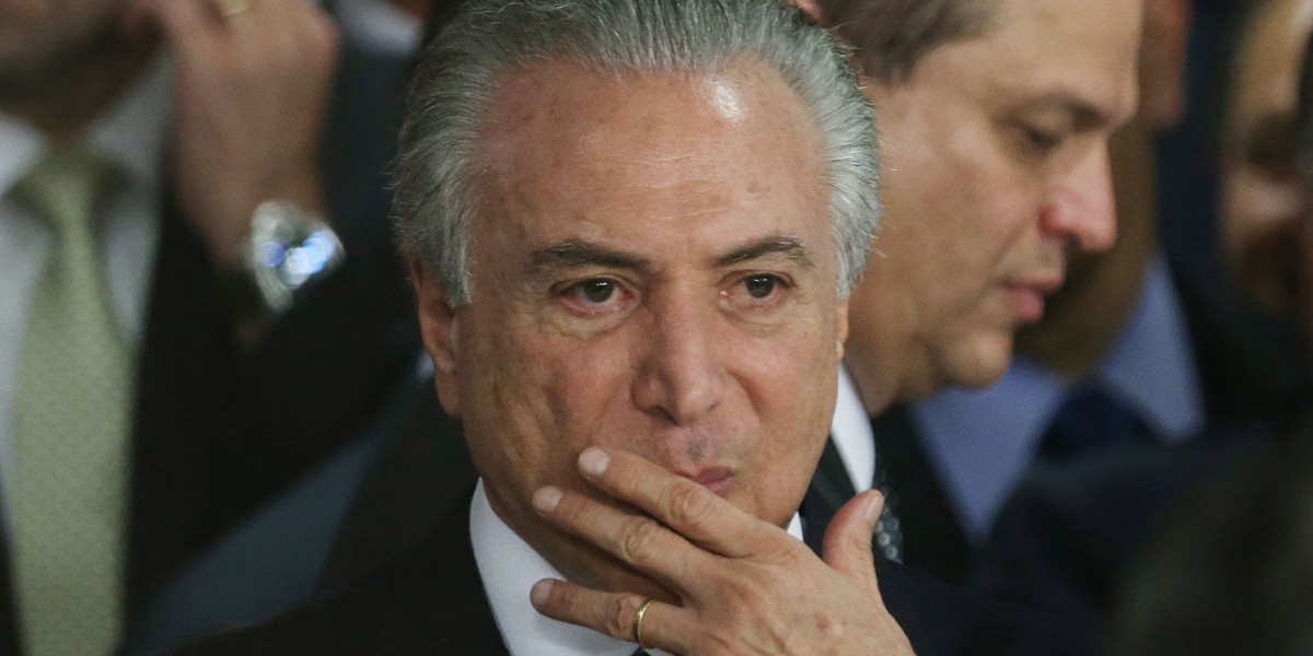 Michel Temer zastąpił w fotelu prezydenta Dilmę Rousseff