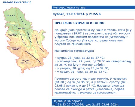 RHMZ-Benachrichtigung