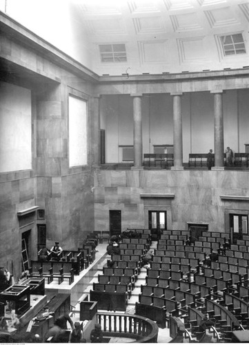 Sala posiedzeń Sejmu w trakcie przebudowy