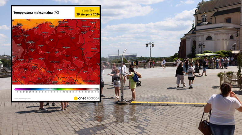 Lato się jeszcze nie skończyło. Nadciąga kolejne uderzenie upałów (mapa: meteologix.com)