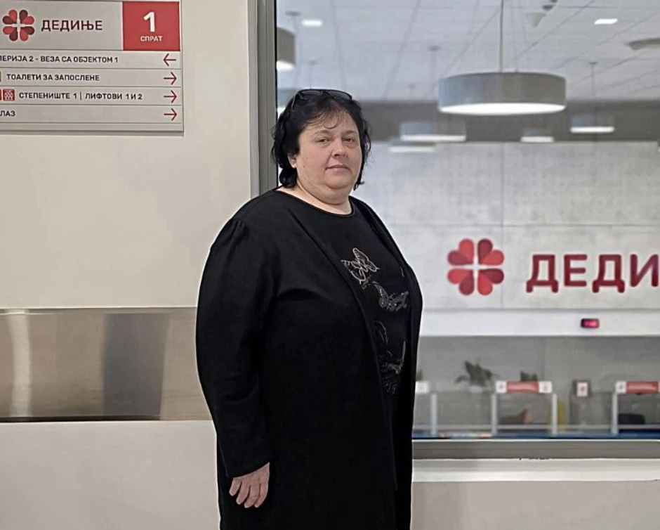 Sonja Stoleska u Institutu za kardiovaskularne bolesti "Dedinje"