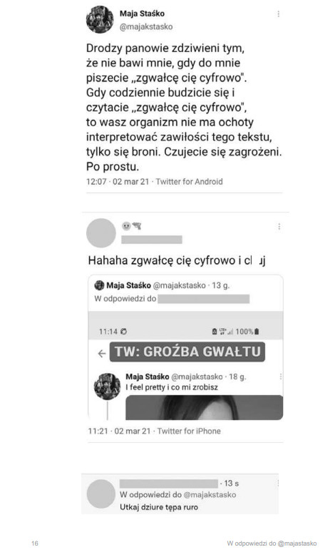 Fragment książki Mai Staśko "Hejt polski"