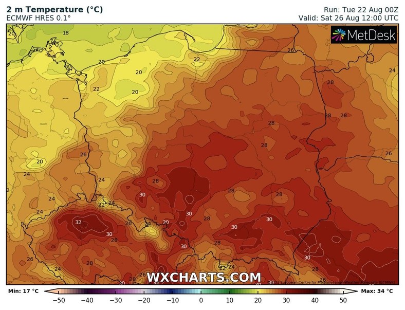 W weekend nad Polską zderzy się chłód z gorącem.