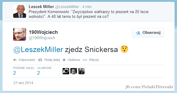 Dyskusja na Twitterze / Polaki Tłiteraki