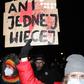 Warszawa, 01.12.2021. Uczestnicy protestu pod hasłem Nie chciej, Polsko, mojej krwi. Zakaz aborcji? To wy będziecie siedzieć. Ostrzeżenie poszło, 1 bm. przed Sejmem w Warszawie. (az/awol) PAP/Albert Zawada