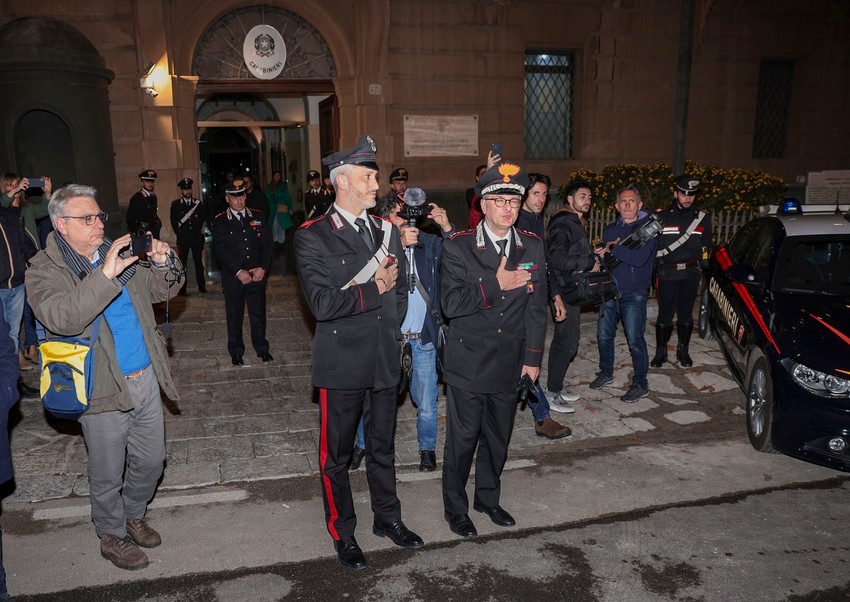 Centrala karabinjera u Palermu nakon hapšenja Mesine Denara