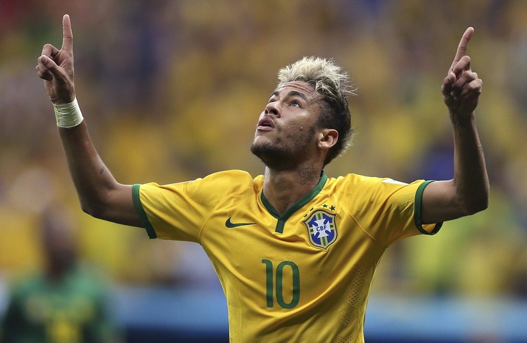 Neymar autorem setnego gola na mundialu w Brazylii
