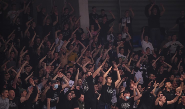 Detalj sa meča KK Partizan - FMP