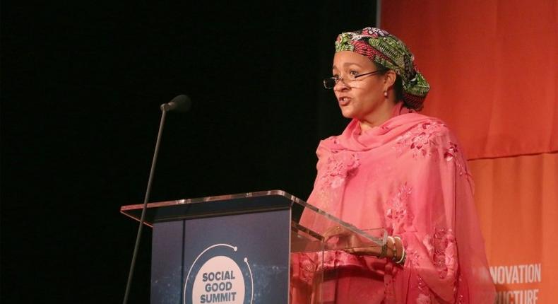 Nigerian Minister of the Environment Amina Mohammed, seen in 2015, will be the UN's number two official